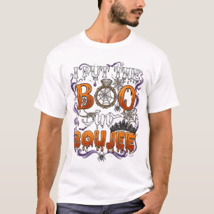 Camiseta Pon Boo Boujee Halloween Anillo de Diamante Corona