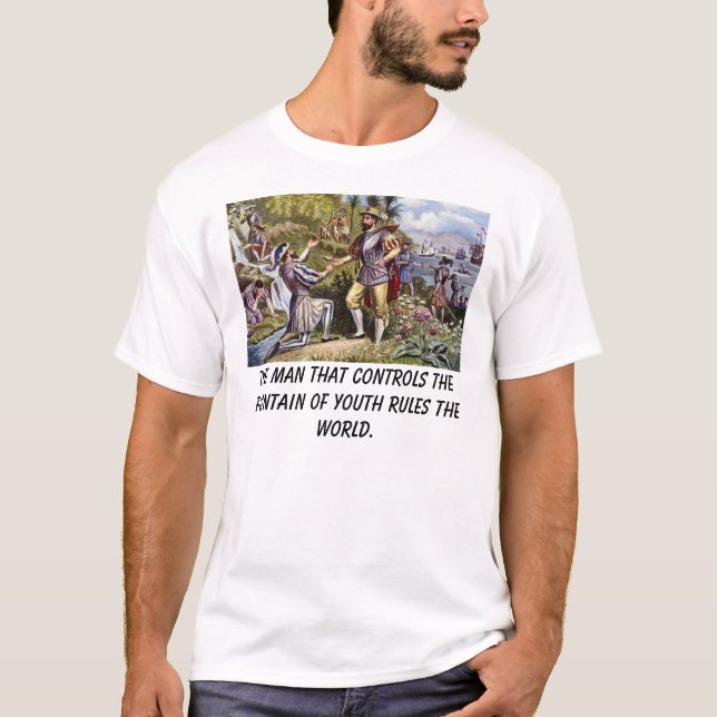Camiseta Ponce, el hombre que controla la fuente del yo… (Anverso)