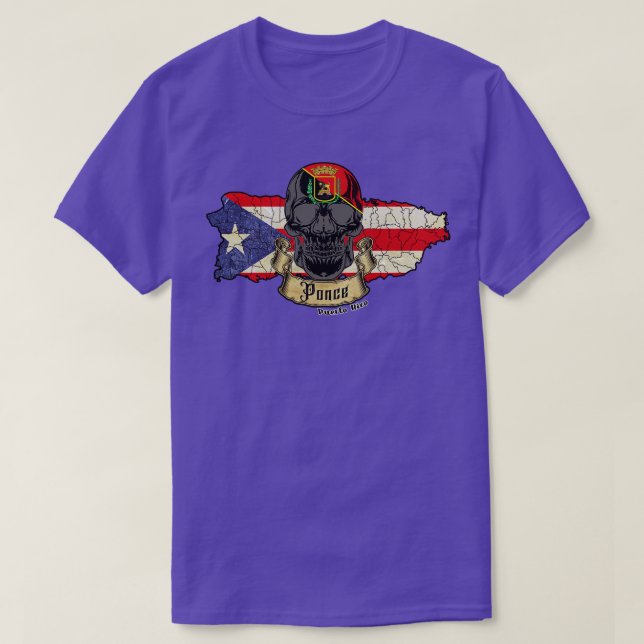 Camiseta Ponce Isla de Puerto Rico (Diseño del anverso)
