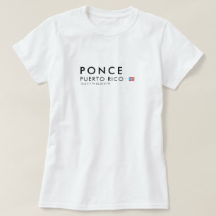 Camiseta Ponce Puerto Rico Coordinates Tee