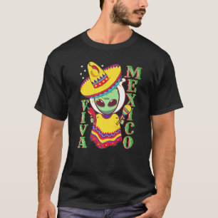 Camiseta Poncho Cinco De Mayo Alien Sombrero Fiesta