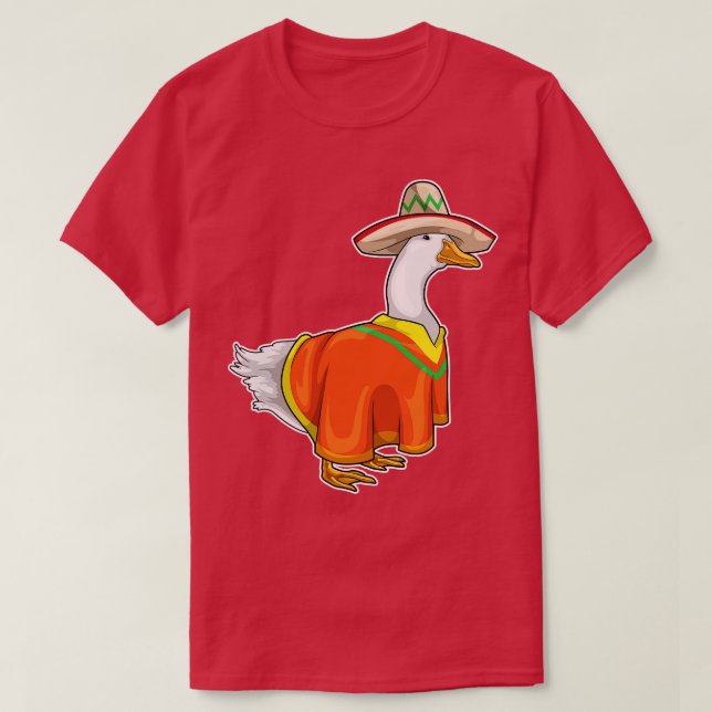 Camiseta Poncho, gorra mexicano (Diseño del anverso)