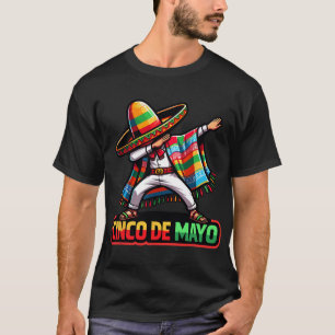Camiseta Poncho Mexicano Dabbing Cinco De Mayo Fiesta 2 