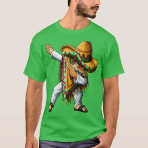 Camiseta Poncho Sombrero Dab Cinco de Mayo
