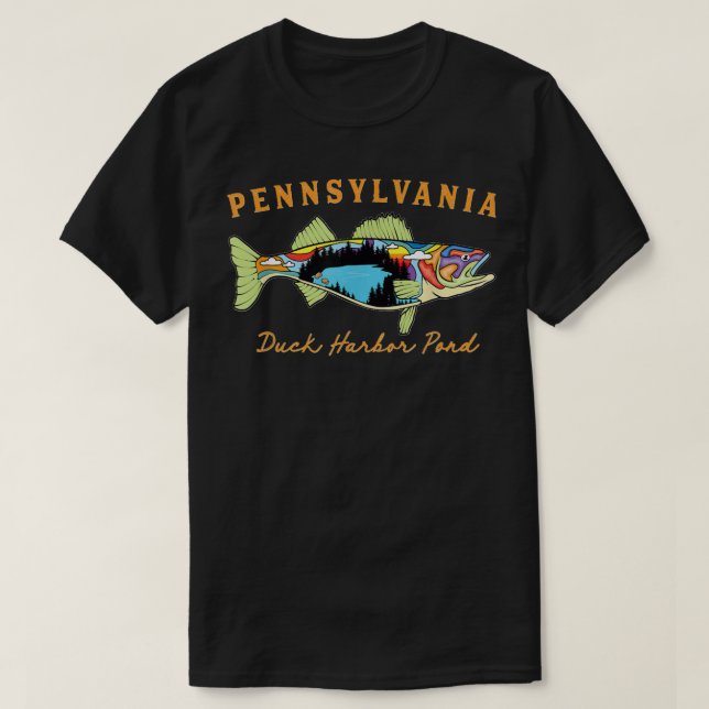 Camiseta Pond Walle, pescador de Guay Pennsylvania Duck Har (Diseño del anverso)