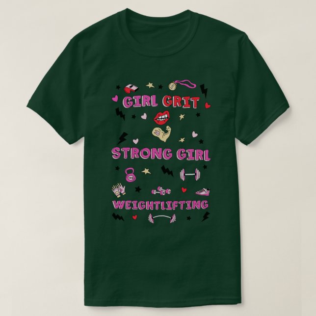 CAMISETA PONDERACIÓN DE PESO FEMENINO L GRIT (Diseño del anverso)
