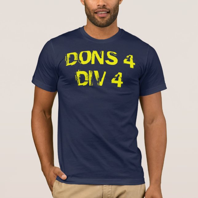 CAMISETA PONE 4 DIV 4 (Anverso)