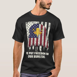 Camiseta Ponemos la libertad en nuestras hamburguesas Orgul