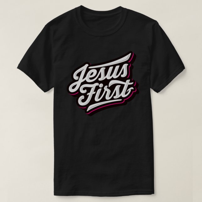Camiseta Poner a Jesús primero (Diseño del anverso)