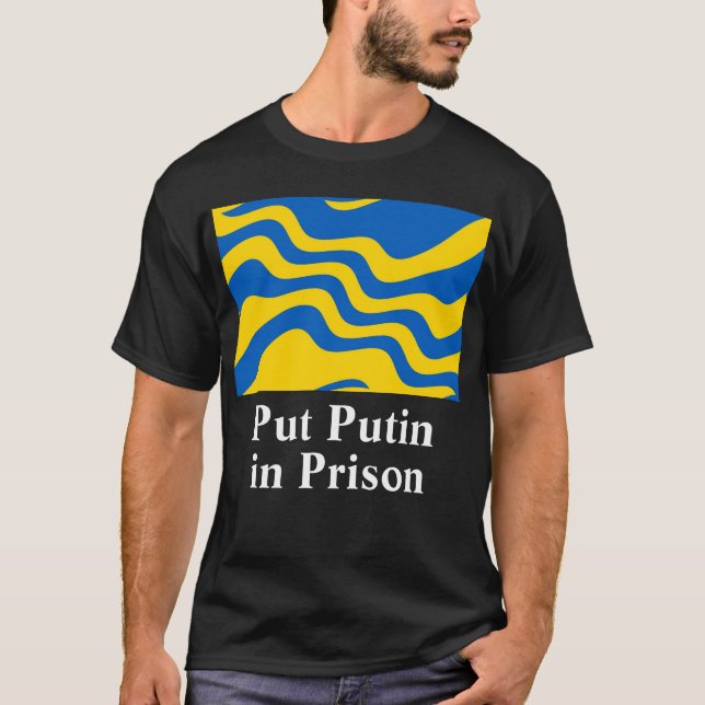 Camiseta Poner a Putin en prisión (Anverso)