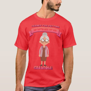 Camiseta Poner Al Día Con Todo El Humor De Mi Abuela Sarcás
