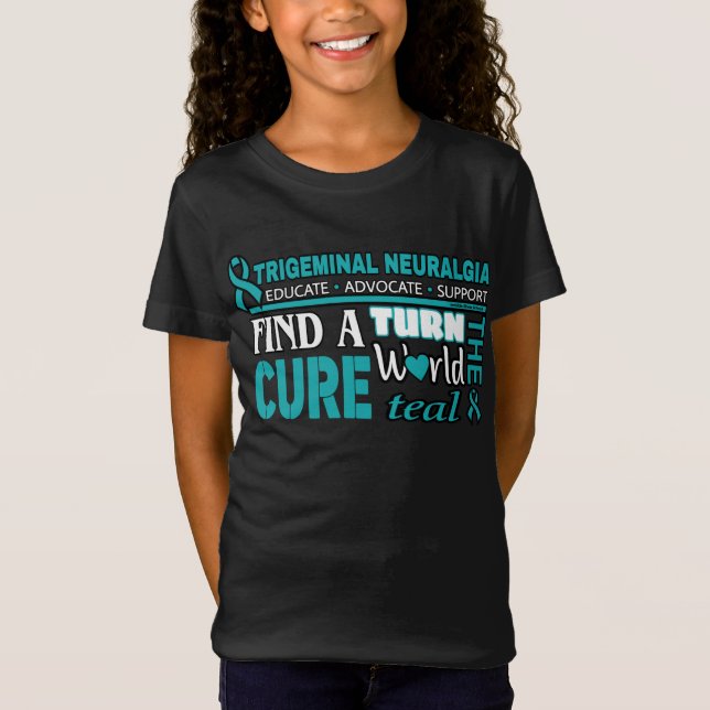 Camiseta Poner el mundo Verde azulado... (Anverso)