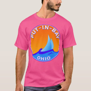 Camiseta Poner en la bahía Ohio Lake Erie Middle Bass Islan