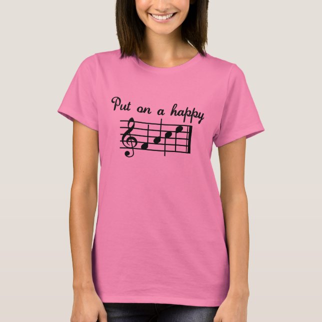Camiseta Poner En Una Canción Feliz (Anverso)