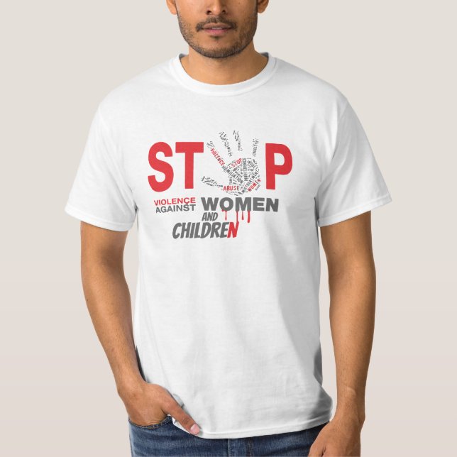 Camiseta Poner fin a la violencia contra las mujeres y los  (Anverso)