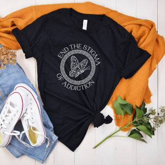 Camiseta Poner fin al estigma de la adicción | Conciencia s