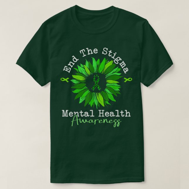Camiseta Poner fin al estigma de la salud mental importa la (Diseño del anverso)