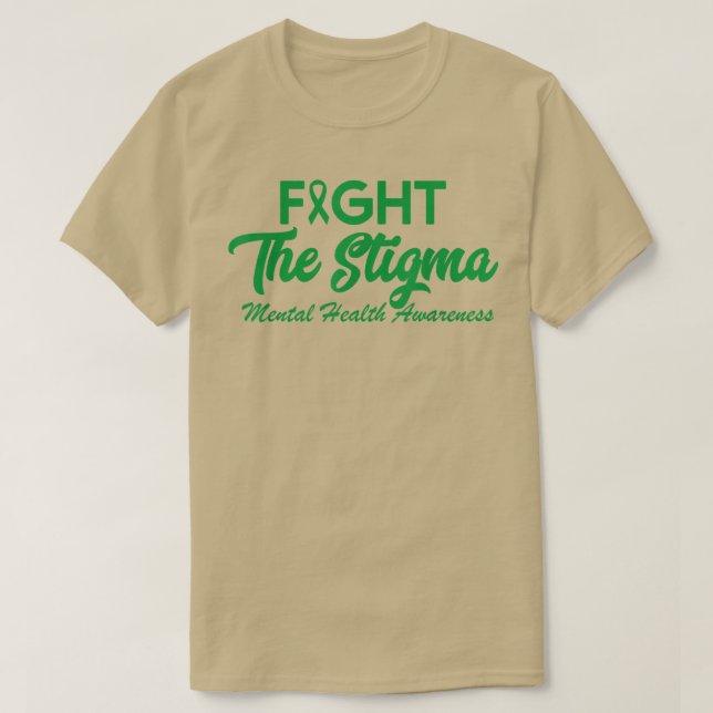 Camiseta Poner fin al estigma de la salud mental importa la (Diseño del anverso)