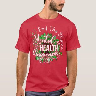 Camiseta Poner fin al estigma de la salud mental importa la
