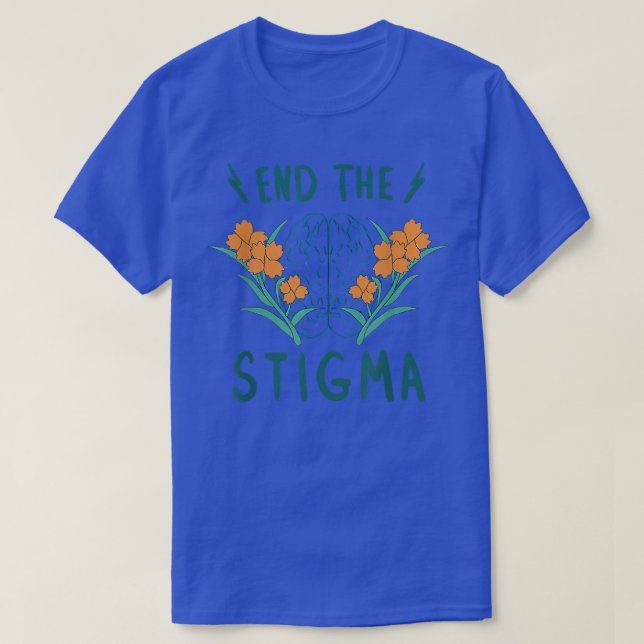 Camiseta Poner fin al estigma que afecta a la salud mental (Diseño del anverso)