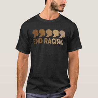 Camiseta Poner fin al racismo en la historia negra mes afro