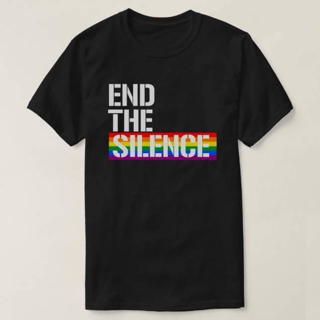 Camiseta Poner fin al silencio (Diseño del anverso)