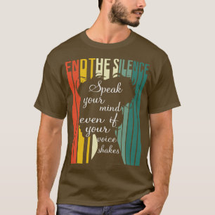 Camiseta Poner fin al silencio y decir lo que piensas