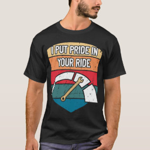 Camiseta Poner Orgullo en el Repa de coches de conducción m