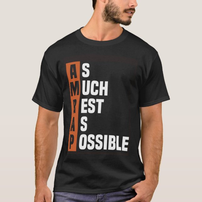 Camiseta Poner tan de moda como sea posible AMRAP (Anverso)