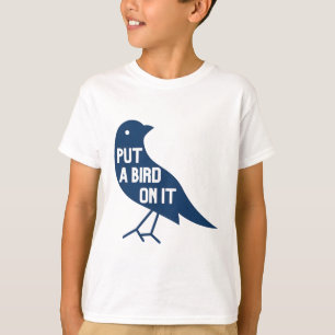Camiseta poner un pájaro en su arte de aves grandes