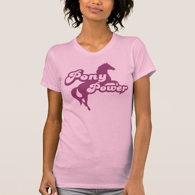 Camiseta Poney Power (Anverso)