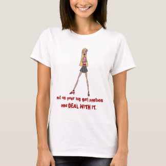 Camiseta ponga sus bragas grandes del chica