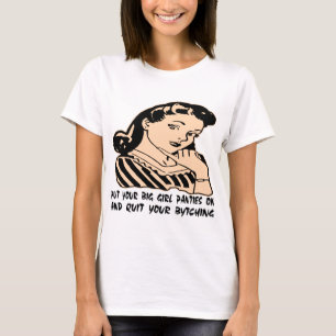 Camiseta Ponga sus bragas grandes del chica y abandone su