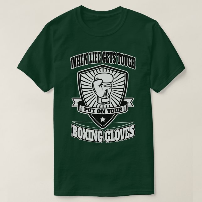 Camiseta Ponga sus guantes de boxeo (Diseño del anverso)