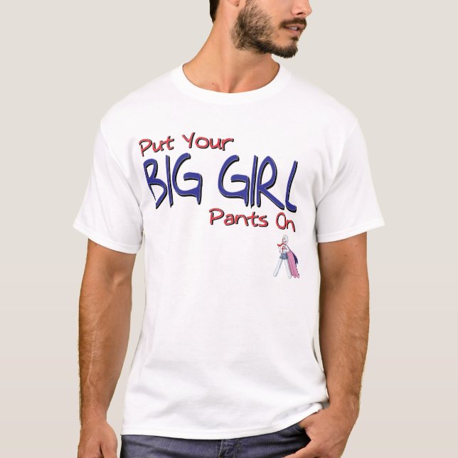 Camiseta Ponga sus pantalones grandes del chica por el lama (Anverso)