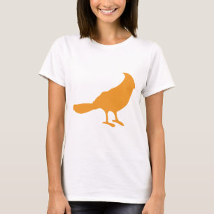 Camiseta Ponga un pájaro en él (el naranja)