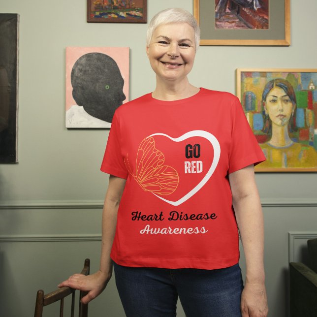 Camiseta Pónganse rojos para concienciar a las mujeres sobr (Subido por el creador)