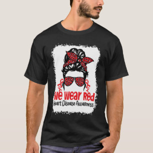 Camiseta Pónganse rojos para las mujeres cardiopatías de co