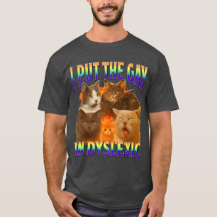 Camiseta pongo la gracia en regalo de meme de gato divertid