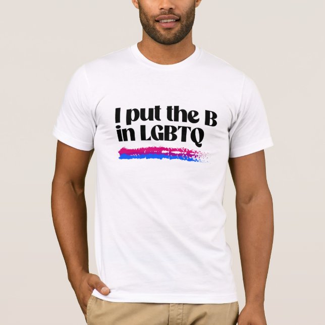 Camiseta Pongo la T en LGBTQ (Anverso)