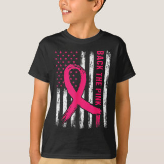 Camiseta Poniendo De Manifiesto La Bandera Rosa Estadounide