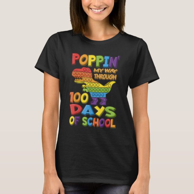Camiseta Poniendo mi camino a través de 100 días de escuela (Anverso)