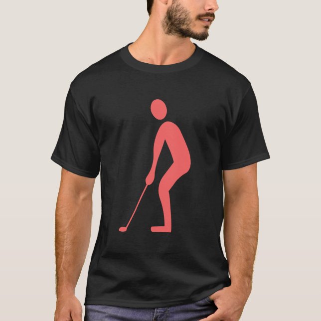 Camiseta Poniendo - Rosa tropical (Anverso)
