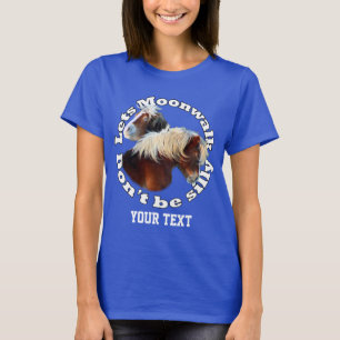 Camiseta Poniente de Shetland que camina por la luna