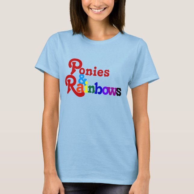 Camiseta Ponis y Rainbows Shirage Vintage (Anverso)