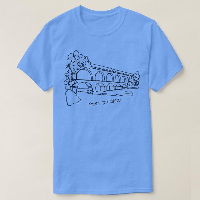 Camiseta Pont du Gard (Diseño del anverso)