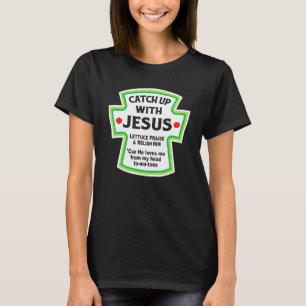 Camiseta Ponte al día con Jesús Divertido Cristiano