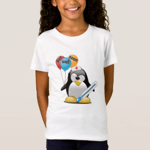 Camiseta Ponte bien pronto. Enfermera de pingüino.