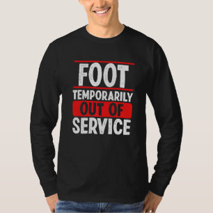 Camiseta Ponte bien pronto para recuperar los pies rotos