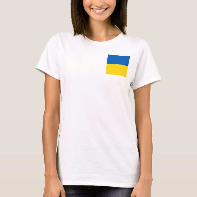 CAMISETA ¡PONTE DE PIE CON UCRANIA! (Anverso)